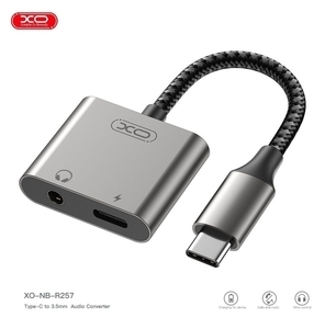 מתאם XO - NBR257B Audio Converter Type-c to 3.5mm + Charge