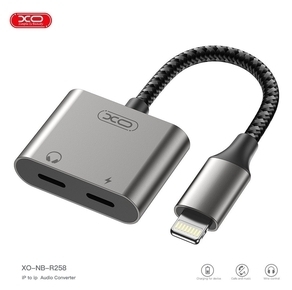 מתאם XO - NBR258B Audio Converter Lightning to 3.5mm + Charge