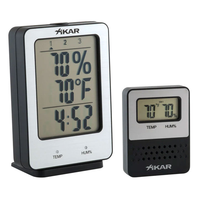 ערכת שעון לחות XIKAR PuroTemp Wireless Hygrometer