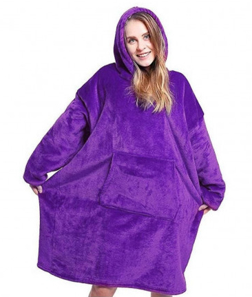 שמיכת פינוק מחממת עם קפוצ’ון הודיס Hoodie Blanket