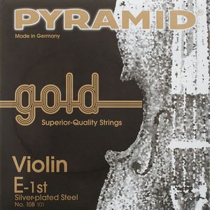 מיתר מי (E) בודד לכינור Pyramid Gold 4/4
