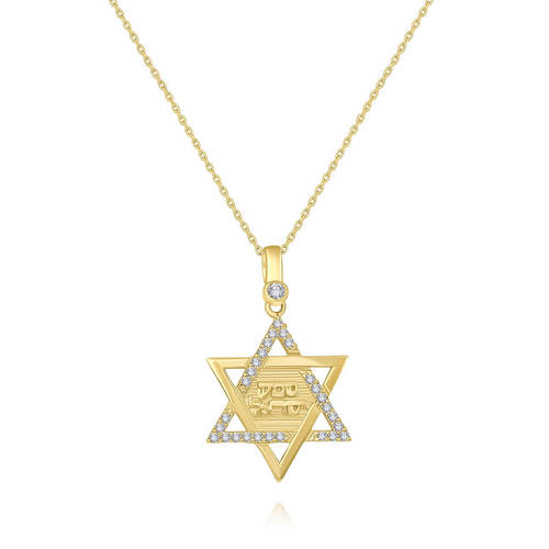 שרשרת ותליון מגן דוד ו