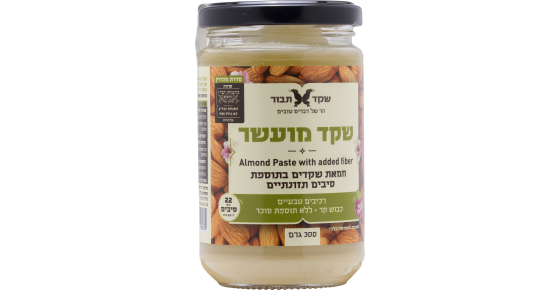 שקד לבן מועשר - בתוספת סיבים תזונתיים (300 גרם) - שקד תבור