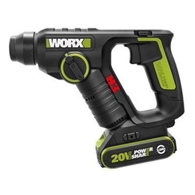 בנדל פטישון WU380S + מברגת מקדחה WE213 + סוללות 2 יחידות 20 וולט בארגז WU380/213 WORX