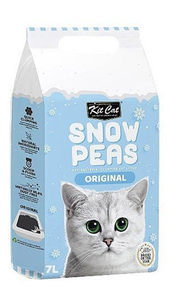 חול סיבי אפונה לחתול אורגינל - 7 ליטר Kit Kat Snow Peas