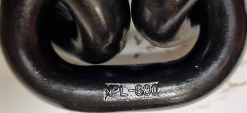 שרשרת מחוסמת 16 מ''מ עם תקן 80-G 
