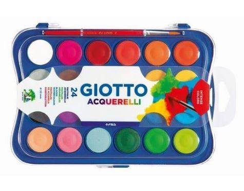 צבעי מים GIOTTO - סט 24 גוונים