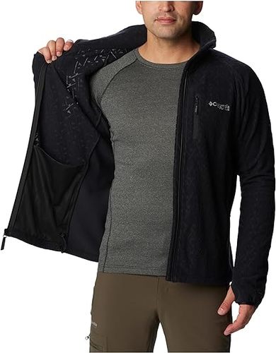 פליז לגברים COLUMBIA Titan Pass™ 3.0 Full Zip Fleece Jacket - שחור