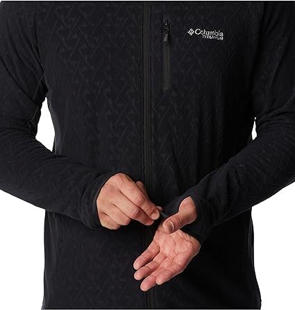 פליז לגברים COLUMBIA Titan Pass™ 3.0 Full Zip Fleece Jacket - שחור