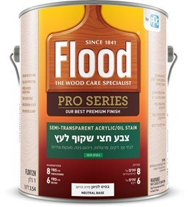 צבע לעץ חצי שקוף על בסיס מים
