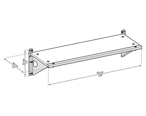 סט 3 מדפים למחסן Skylight/Rubicon מבית CANOPIA 