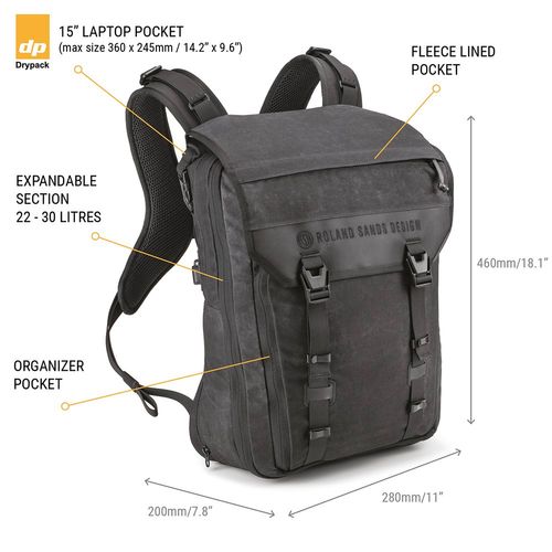 תיק רכיבה קרייגה שחור 34 ליטר -  KRIEGA ROAM34 BACKPACK 