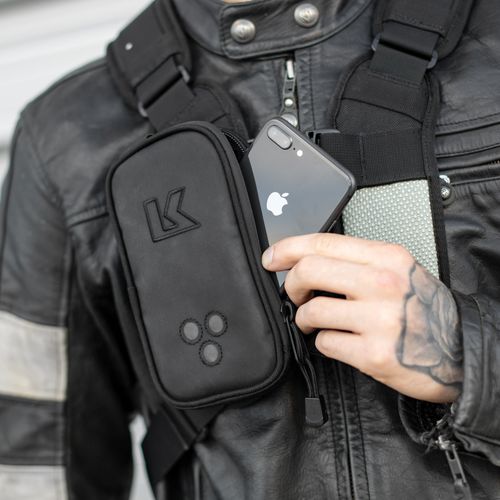 תיק לפלאפון גדול צד ימין קרייגה שחור  - KRIEGA HARNESS POCKET XL