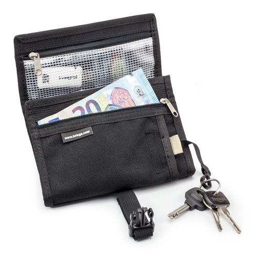 ארנק קרייגה שחור - KRIEGA STASH TRAVEL WALLET