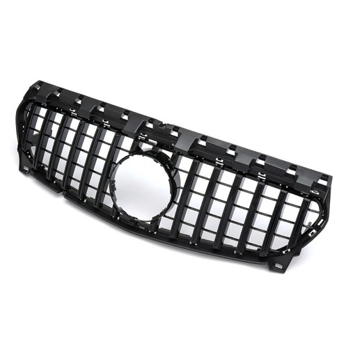 גריל קידמי דקורטיבי לרכב מרצדס W117 CLA מ2015-2019 דגם ג'יטי GT שחור קלאסי