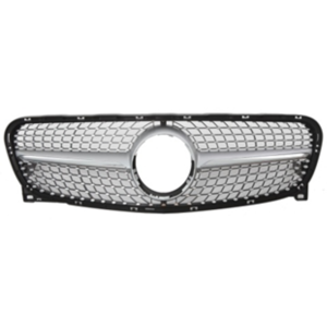 גריל קידמי דקורטיבי לרכב מרצדס W156 GLA מ2013-2015 דגם סקיי סטאר כסף קלאסי
