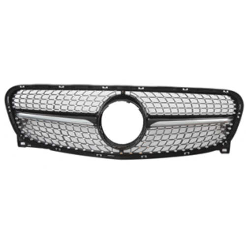 גריל קידמי דקורטיבי לרכב מרצדס W156 GLA מ2013-2015 דגם סקיי סטאר שחור קלאסי