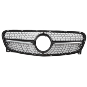 גריל קידמי דקורטיבי לרכב מרצדס W156 GLA מ2013-2015 דגם סקיי סטאר שחור קלאסי