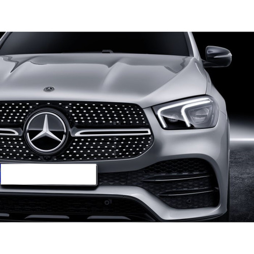 גריל קידמי דקורטיבי לרכב מרצדס W167 GLE מ2020> דגם סקיי טסאר שחור קלאסי