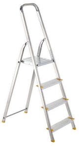 סולם אלומיניום 3 שלבים תקן EN‏131 SMITH 150220-001 גובה מדרגה עליונה 64 ס"מ