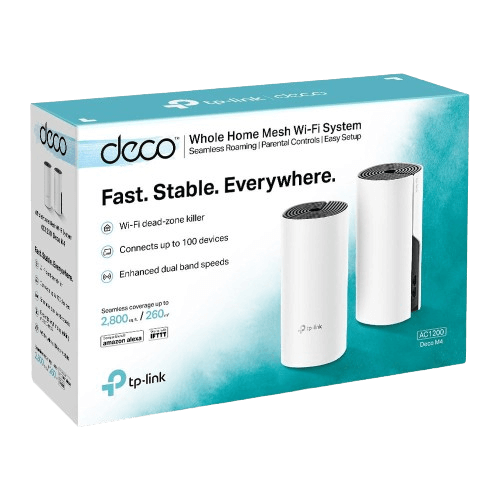 ראוטר TP-Link Deco M4 WIFI 5 AC1200 Mesh Dual-Band שתי יחידות