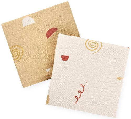 זוג חיתולי טטרא 100% כותנה - גיאומטרי