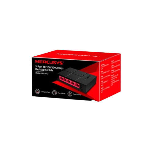מפצל רשת MERCUSYS MS105G 5 PORT 10/100/1000