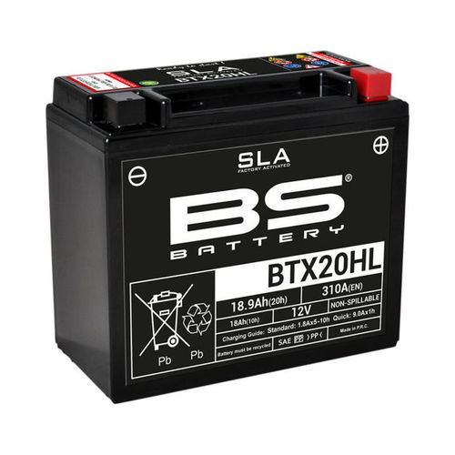 מצבר SLA BTX20HL (FA) אחריות 12 חודשים BS BATTERY