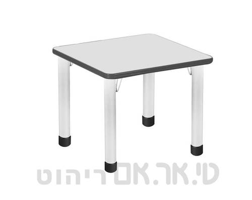 שולחן עם פלטה 60-60 עם קנט אפור