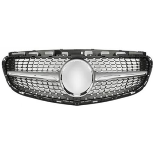 גריל קידמי דקורטיבי לרכב מרצדס W212 E מ2013-2015 דגם סקיי סטאר צבע כסף