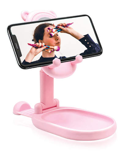 מעמד סמארטפון שולחני עם מראה נשלפת Lazy Mirror