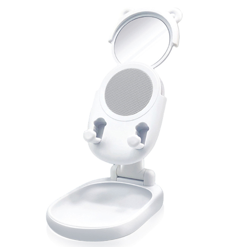 מעמד סמארטפון שולחני עם מראה נשלפת Lazy Mirror