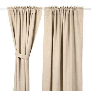 זוג וילונות מעוצבים לחדר תינוק טטרא 150*100 ס"מ - בז