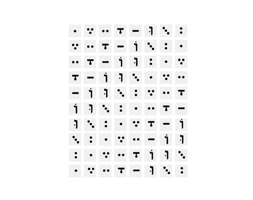 מדבקות סימני ניקוד שקופות - דגם 1514