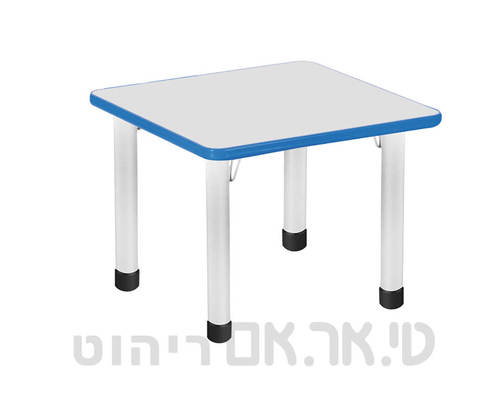 שולחן עם פלטה 60-60 קנט כחול