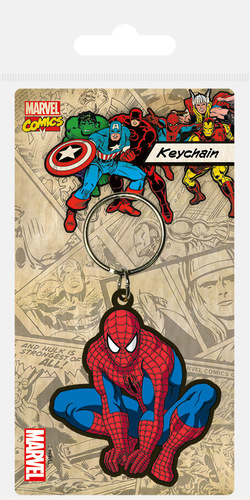 Marvel Spiderman (Crouch) rubber keychain