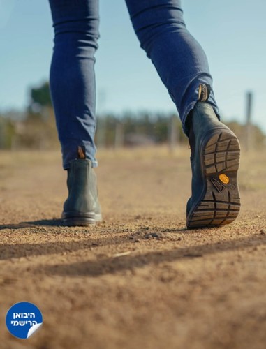 נעלי בלנסטון Vibram 2055 בצבע שחור רסטיק