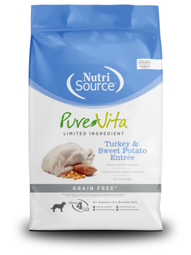  פיור ויטה  Pure Vita מזון לכלב הוליסטי הודו ובטטה 1.8 ק