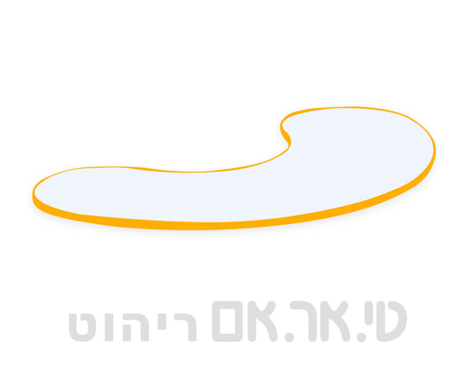 פלטה דגם בננה עם קנט צבעוני