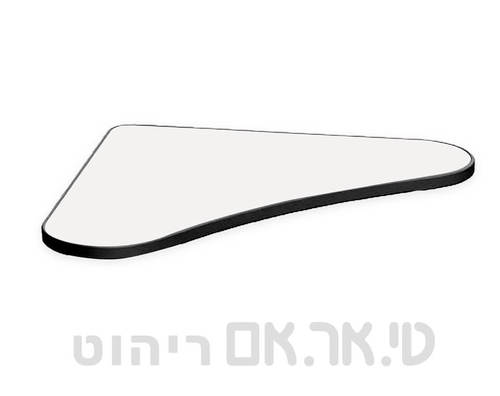 פלטה חץ לב עם קנט שחור