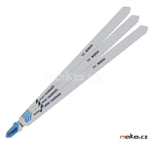 סט 3 משוריות מתכת ארוכות מאוד לג'יקסו T718BF