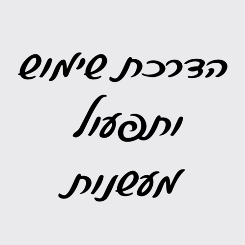 הדרכת שימוש ותפעול מעשנות