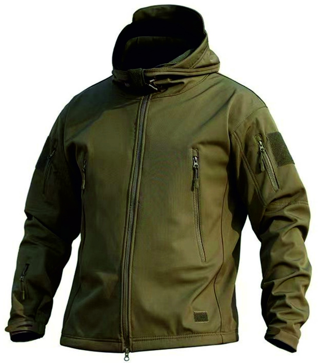 מעיל סופטשל זית