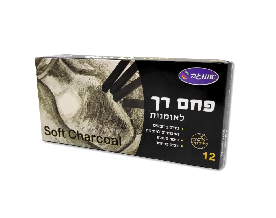 פחם רך לאומנות - 12 יח
