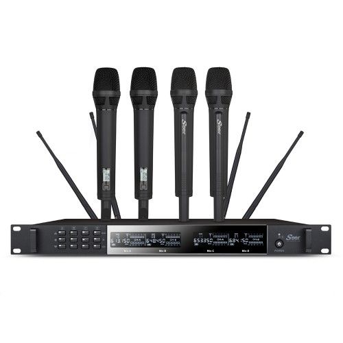 סט של 4 מיקרופונים אלחוטיים מדגם SEER IU-2070-IL X4