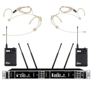 זוג מיקרופוני מדונה אלחוטיים מדגם SEER IU-2066-IL HEAD
