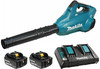 מפוח 2X18V דגם DUB362 כולל 2 סוללות 5AH ומטען כפול מתוצרת Makita