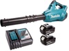 מפוח עלים + סוללות 2X18V נטען 13.4 מ"ק/דקה BL עם 2 סוללות 5A ומטען MAKITA DUB362 מקיטה