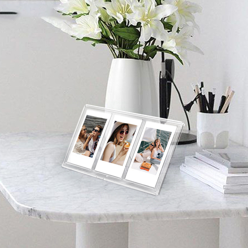 מעמד שקוף ל-3 תמונות Instax Mini