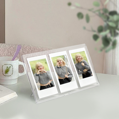 מעמד שקוף ל-3 תמונות Instax Mini